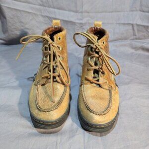 Justin Brown leather Lace Up chukka Boots Women Size 6